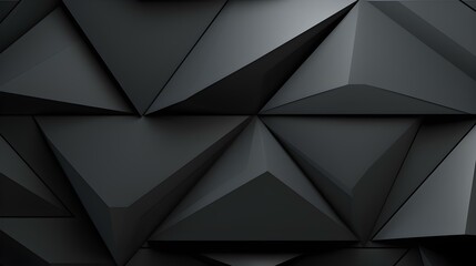 Abstract 3D Background of triangular Shapes in anthracite Colors. Modern Wallpaper of geometric Patterns
