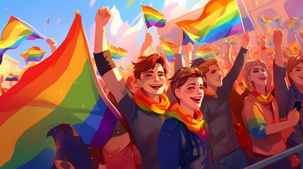 LGBT Parade- Unity in Diversity - By AI