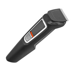 Hair trimmer isolated on white background. Beard and hair clippers. Electric shaver or razor isolated
