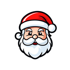 Cartoon Vector cute Santa Claus Christmas Illustration