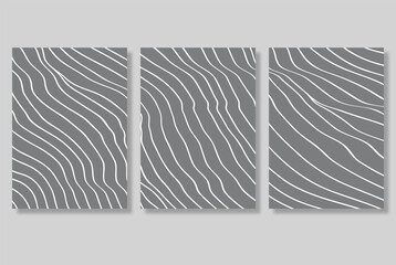 Set of abstract minimal wall art vector. Geometric shape, minimalist design in hand drawn style. Wall decoration collection design for interior, poster, cover, banner.