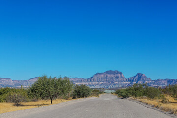 Fototapeta na wymiar Road in Baja