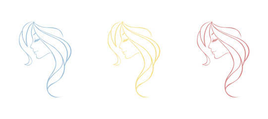 woman icon on white background vector illustration