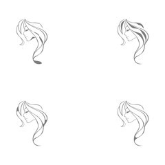 woman icon on white background vector illustration