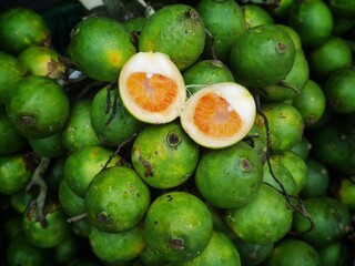 areca nut in a fruit market
