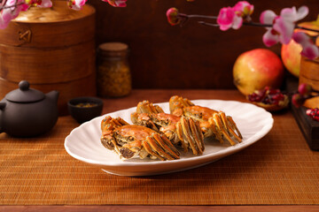 China, Mid-Autumn Festival special steamed hairy crabs