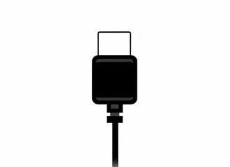 A Hand Drawn Illustration of A USB Type C Cable