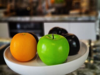 fruits on the counter
