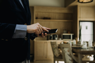 Shot of a asian young business Female working on laptop in her workstation.