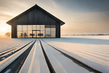 Obraz premium A Black and Grey House.