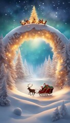 Obraz na płótnie Canvas paesaggi natalizi