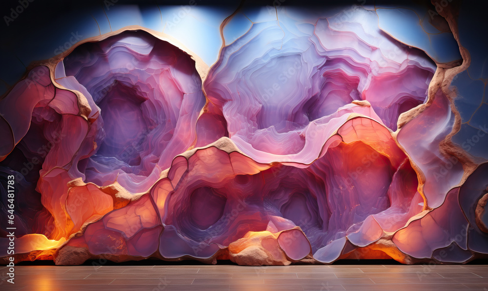 Wall mural abstract stone texture background in colorful color.