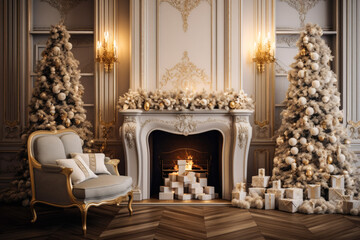Fireplace brings the spirit of Christmas
