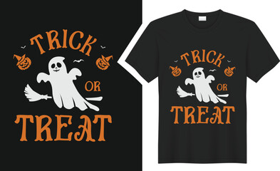 Trick Or Treat Halloween T shirt design.
