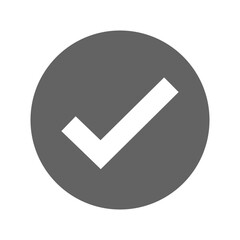 Youtube verified profile badge. Gray verified youtube account icon. Social media account verification icon. Gray check mark sign. Guaranteed safety person sign. Approved tick profile - vector © dlyastokiv