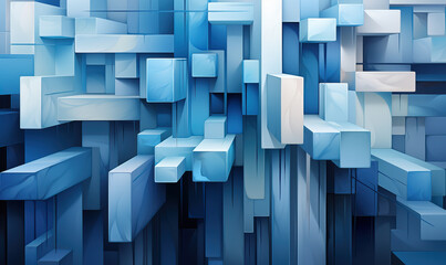 Abstract background in blue and white colors.