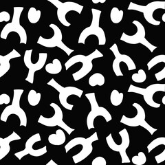 Seamless pattern with abstract shapes
