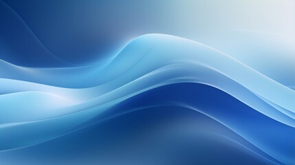An abstract blue background with depth and softness - Powered by Adobe