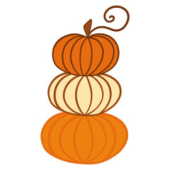 Cute Pumpkins Drawing