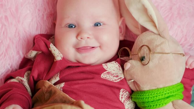 baby, cute, childhood, child, little, infant, adorable, newborn, caucasian, kid, boy, toy, portrait, beautiful, small, person, innocent, bed, sweet, face, love, white, blanket, care, soft, lying, huma