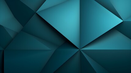 Abstract 3D Background of triangular Shapes in cyan Colors. Modern Wallpaper of geometric Patterns
