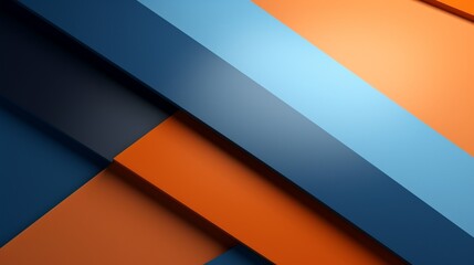 Fototapeta premium Background for Color Trends. Abstract geometric background in orange and blue