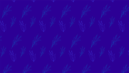 Ditsy pattern  floral seamless texture. Abstract background with simple small blue flowers, leaves. Liberty style wallpapers. Subtle ornament. Elegant repeat design for decor, fabric, print