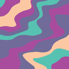 Abstract psychedelic groovy background. Vector.