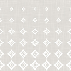 Gray Linen fabric texture, Background Texture printed with ethnic pattern. Seamless pattern. Close Up Weave Fabric Organic Yarn for Wallpaper, Cloth Packaging and others
