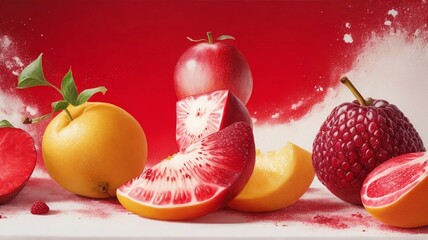 Delicioso y Saludable: Frutas Frescas y Maduras. Sabor y Salud: Bayas Rojas para una Dieta Nutritiva