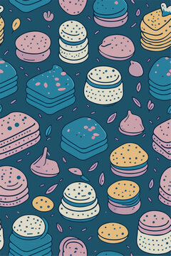 Candied Dreams, Colorful Macarons Art