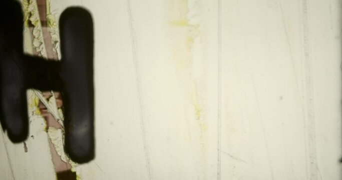 full alphabet letters written an old super 8 film footage experimental draw on film animation moving fast lines white background youtube channel film intro fx 4K HQblack background analog footage 16:9