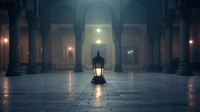 Ramadan Lantern Background Loop 4k