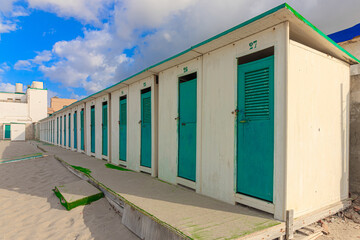 Cabins of a bathhouse