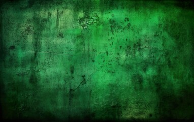 Obraz premium Green grunge texture old background. AI, Generative AI