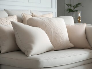 Cool fabric sofa pillows, classical color