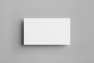 blank business cards on grey background, Corporate stationery set mockup