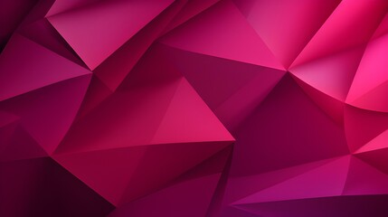 Fototapeta premium Abstract 3D Background of triangular Shapes in fuchsia Colors. Modern Wallpaper of geometric Patterns 