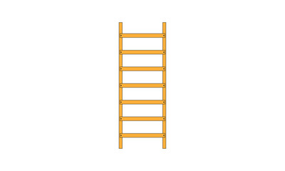 ladder vector design isolated on white background © Malik Yousaf