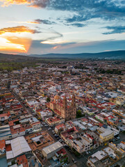 Obraz premium Vista aerea de Ocotlan Jalisco Mexico 