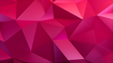 Abstract 3D Background of triangular Shapes in hot pink Colors. Modern Wallpaper of geometric Patterns
