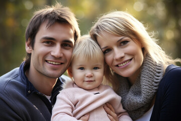 Fototapeta na wymiar portrait of a happy family