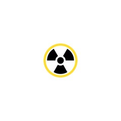 Radiation Hazard Sign. Hazard symbol. Danger logo. Warning sign icon