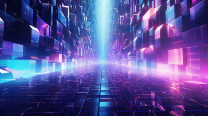 Obraz premium Abstract background with waves holo design