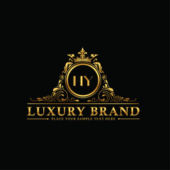Letter HY luxury brand Logo