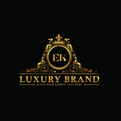 Letter EK luxury brand Logo