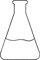 
Flask for chemical preparations for decoration and design.
