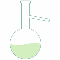 Flask for chemical preparations for decoration and design.