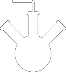 
Flask for chemical preparations for decoration and design.
