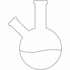 Flask for chemical preparations for decoration and design.